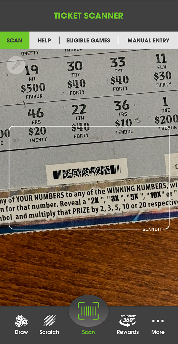 ticket scanner example